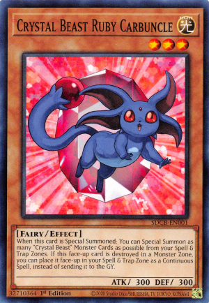 Bestia Cristallo Carbuncle Rubino