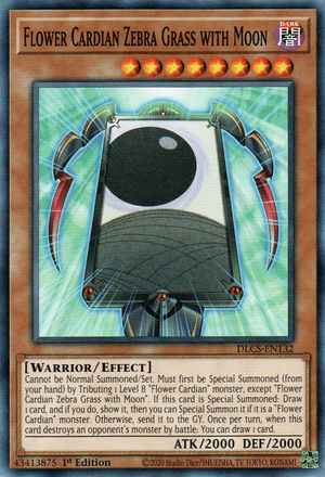 Fiore Cardian Erba della Zebra con la Luna